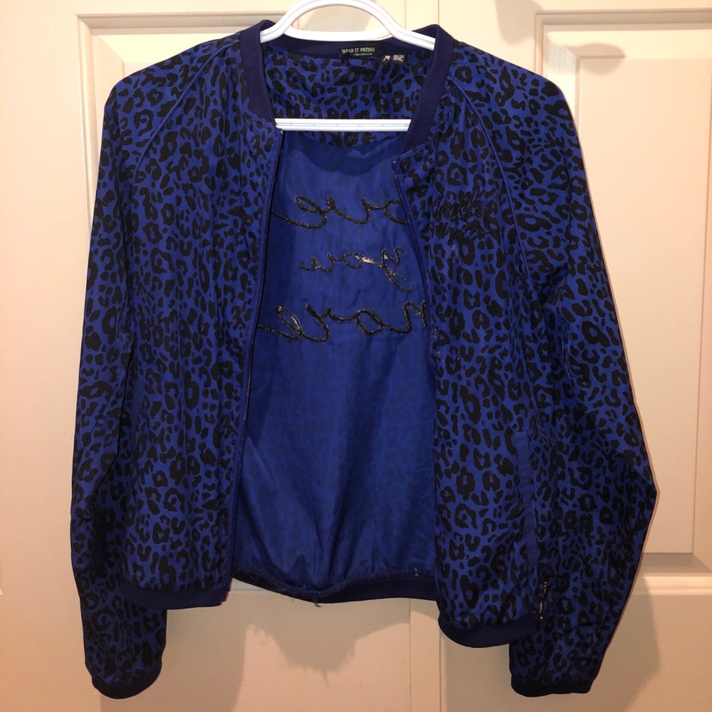 Tumble ‘N Dry Blue Leopard Print Jacket